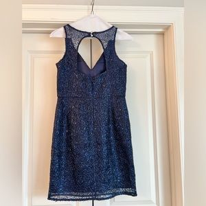Minuet Navy Beaded Dress